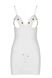 Сорочка с вырезами на груди + стринги Passion LOVELIA CHEMISE white, размер L/XL картинка 5