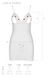 Сорочка з вирізами на грудях + стринги Passion LOVELIA CHEMISE white, розмір L/XL картинка 7