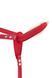 Страпон с вибрацией Fetish Tentation Vibrating Strap-On with Dildo Red, красный картинка 1
