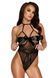 Откровенное боди с кружевом Kissable Sexy Kiss Body Black, размер L/XL картинка 1
