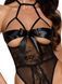 Откровенное боди с кружевом Kissable Sexy Kiss Body Black, размер L/XL картинка 6