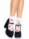 Шкарпетки жіночі з мереживом та полуничками Leg Avenue Strawberry ruffle top anklets картинка 1