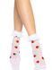 Шкарпетки жіночі з мереживом та полуничками Leg Avenue Strawberry ruffle top anklets картинка 2