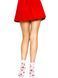 Шкарпетки жіночі з мереживом та полуничками Leg Avenue Strawberry ruffle top anklets картинка 5