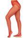 Колготки в сеточку с доступом Leg Avenue Crotchless Net Tights with Heart Backseam Red One Size картинка