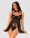 Очаровательная рубашка + трусики JSY JS228165 Black, размер S/M картинка 1