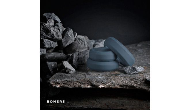 Набір плоских ерекційних кілець Boners 3 Ring kit (діаметр 3,2 см, 3,8 см та 4,5 см) зображення