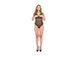Боді з напіввідкритими грудьми Passion DOLLY BODY black, розмір S/M  картинка 5