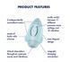 Вакуумний вібратор - ракета Satisfyer Mission Control Blue картинка 7