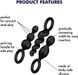 Набір анальних пробок Satisfyer Plugs black (set of 3) Booty Call (діаметр від 1 до 3 см) картинка 6