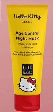 Антивозрастная ночная маска GESKE Age Control Night Mask by Hello Kitty Head (50 мл + 25 салфеток) картинка