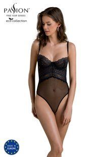 Еротичне боді Passion ECO KERRIA BODY black, розмір L/XL зображення