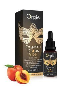 Збуджувальні краплі для клітора Orgie Orgasm Drops Vibe! (15 мл) тепло-холод, ефект вібрації зображення