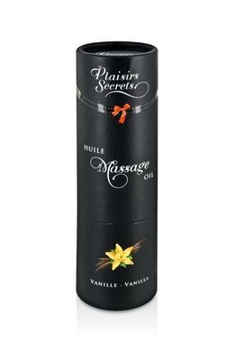 Масажна олія їстівна з афродизіаками Plaisirs Secrets Vanilla Ваніль (59 мл) зображення