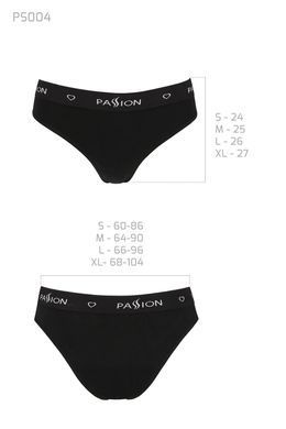 Трусики-сліпи з широкою гумкою Passion PS004 PANTIES black, розмір S зображення