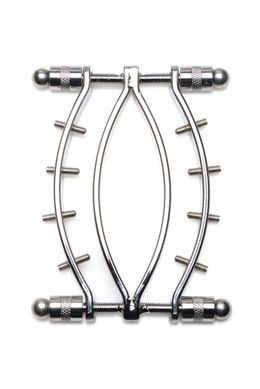 Зажим для половых губ с шипами Master Series Spread'Em Poker Vagina Clamp with Adjustable Pressure Screws картинка