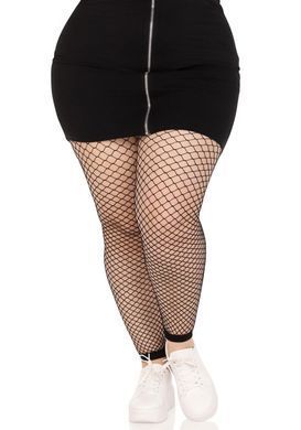 Лосины в сетку Leg Avenue Industrial Net footless tights Black One Size картинка
