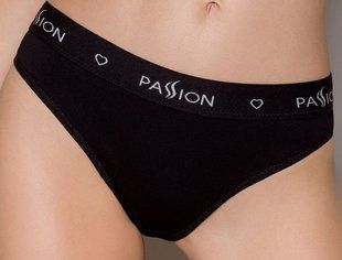 Трусики-сліпи з широкою гумкою Passion PS004 PANTIES black, розмір S зображення