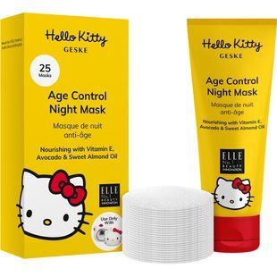 Антивозрастная ночная маска GESKE Age Control Night Mask by Hello Kitty Head (50 мл + 25 салфеток) картинка