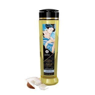 Масажна олія зволожуюча Shunga Adorable Coconut thrills, кокос (240 мл) зображення