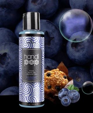 Пробник масажного гелю для орально-мануальних ласк Sensuva Handipop Blueberry Muffin, чорничний мафин (6 мл) зображення