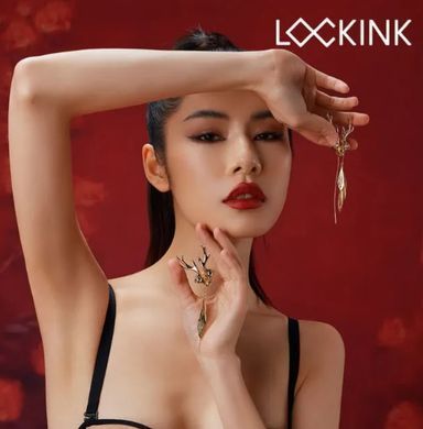 Затискачі для сосків LOCKINK SEVANDA Stag Adjustable Nipple Clamps Set зображення
