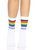 Шкарпетки жіночі в смужку Leg Avenue Pride crew socks Rainbow, розмір 37&ndash;43  зображення