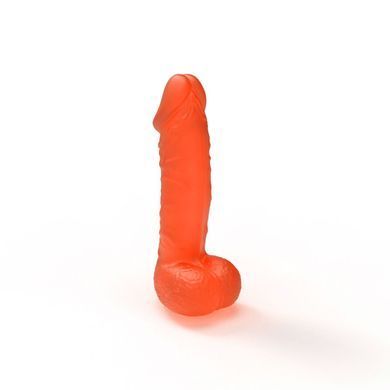 Крафтове мило-член з присоскою натуральне Чистий Кайф MEDIUM Orange (висота 15 см) зображення