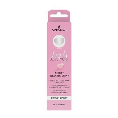 Спрей для глибокого мінету Sensuva Deeply Love You Cotton Candy, солодка вата (29 мл) зображення