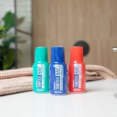 Набор лубрикантов и очиститель Swiss Navy Essentials Variety Pack (3 х 30 мл) картинка