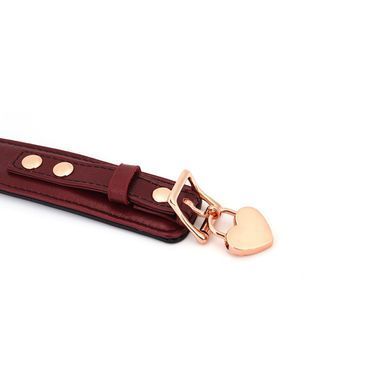 Нашийник з повідцем Liebe Seele Wine Red Curved Collar зображення