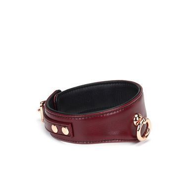 Нашийник з повідцем Liebe Seele Wine Red Curved Collar зображення