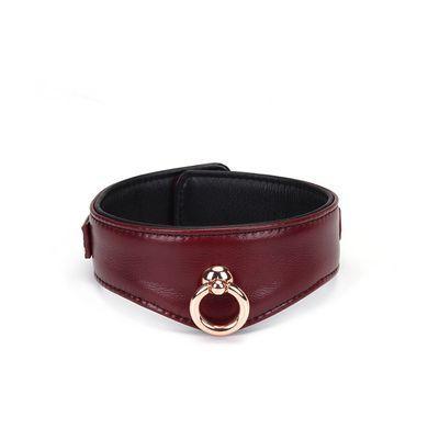 Нашийник з повідцем Liebe Seele Wine Red Curved Collar зображення