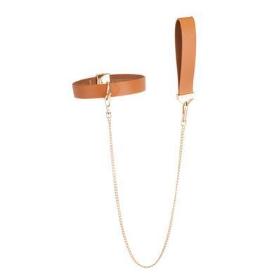 Повідець LOCKINK Tied Collar with Leash Set Brown зображення
