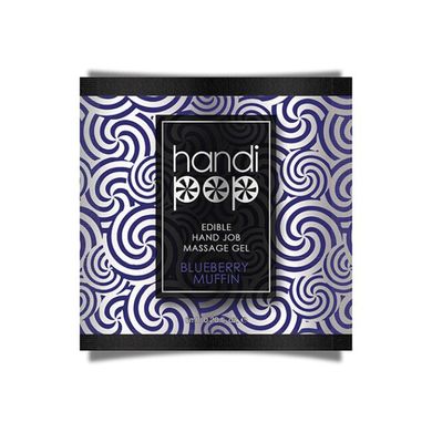 Пробник масажного гелю для орально-мануальних ласк Sensuva Handipop Blueberry Muffin, чорничний мафин (6 мл) зображення