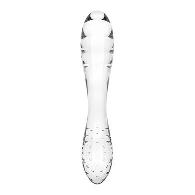 Скляний дилдо двосторонній Satisfyer Dazzling Crystal 1 Transparent (діаметр 3,6 см) зображення