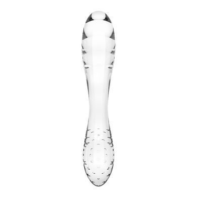 Скляний дилдо двосторонній Satisfyer Dazzling Crystal 1 Transparent (діаметр 3,6 см) зображення