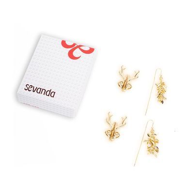 Затискачі для сосків LOCKINK SEVANDA Stag Adjustable Nipple Clamps Set зображення