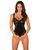 Мереживне боді з відкритим доступом Obsessive Donna Dream crotchless teddy Black, розмір XS/S зображення