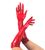 Глянцевые виниловые перчатки Art of Sex Lora красные, размер S картинка