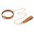Повідець LOCKINK Tied Collar with Leash Set Brown зображення