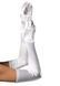 Довгі атласні рукавички Leg Avenue Extra Long Satin Gloves white зображення