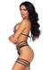 Сексуальний сітчастий комплект зі стразами Leg Avenue Rhinestone bikini & g-string OS Black картинка 14