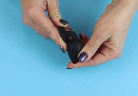 Набор анальных пробок с кристаллом Rianne S: Booty Plug Set Black (диаметр 2,7 см, 3,5 см, 4,1 см) картинка