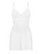 Красива сорочка + трусики Obsessive Alissium chemise & thong White, розмір XS/S картинка 3