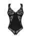 Мереживне боді з відкритим доступом Obsessive Donna Dream crotchless teddy Black, розмір XS/S картинка 3