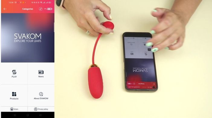 Інтерактивне віброяйце Svakom Phoenix Neo (діаметр 3,3 см) зображення