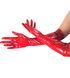 Глянцевые виниловые перчатки Art of Sex Lora красные, размер S картинка 3