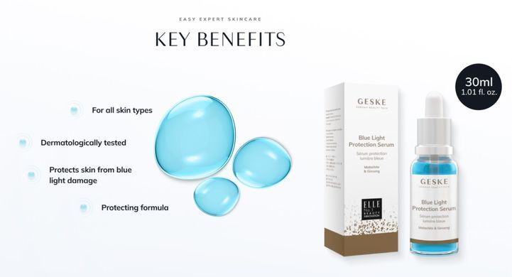 Сироватка для захисту від впливу синього світла GESKE Blue Light Protection Serum (30 мл) зображення