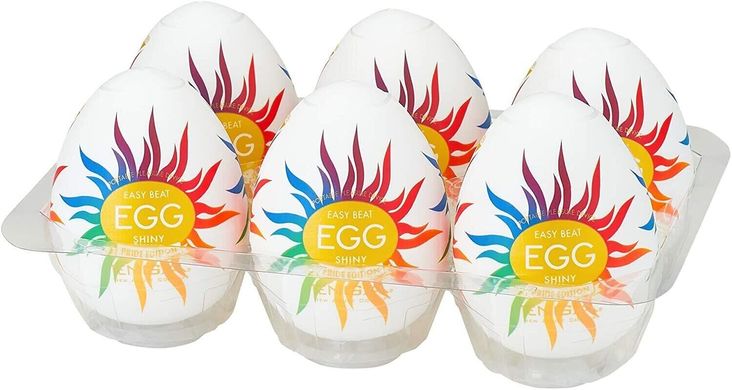 Набір мастурбаторів - яєць Tenga Egg Shiny Pride Edition (6 шт) зображення